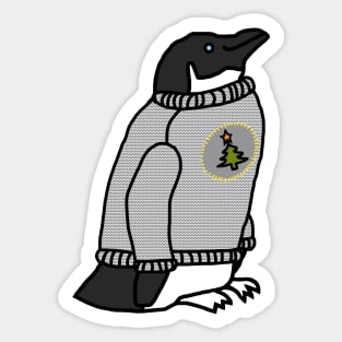 Penguin Loves Christmas Sweaters Sticker